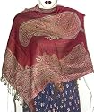 Body Wraps Wool Blend Silk India 72 inches x 21 inches (sjwstl001)