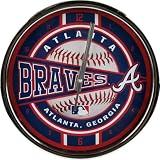 Atlanta Braves Chrome Clock