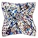 ETSYG Multicolour Large Head Scarves Women Silk Square Scarf Petal Rose Pattern