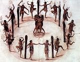 Kunstreproduktion: John nach White, Indians Dancing, 27 x 21