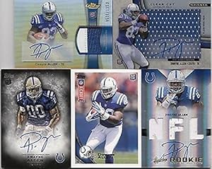 30ct Dwayne Allen 2012 Football Rookie Card RC Lot - Auto, Jersey, Serial # - NFL Trading Cards