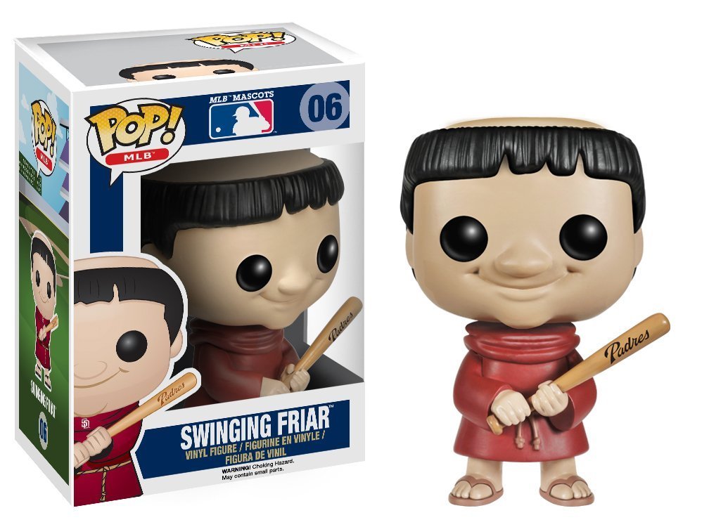 Amazon.com: Swinging Friar of San Diego Padres: Funko POP! x MLB ...