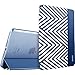 iPad mini/iPad mini 2/iPad mini 3 case, ESR the Beat Series Trifold Flip Smart Cover with [Stand Function][Aesthetic Print][Auto Wake/Sleep] for iPad mini 3/2/1(Electric Blues)