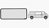 CRL Fixed Window - Sliding Door 1978 - 2003 Dodge Vans 44-7/16 x 18-3/8