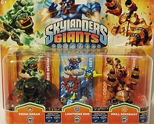 Skylander Giants, Prism Break, Lighting Rod, Drill Sergeant, Stealth Elf (Bunde 2)