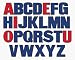 UPPER CASE LETTERS FLANNELBOARD SET