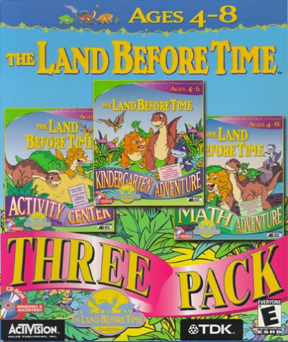 The Land Before Time 3-Pack (Activity Center, Kindergarten Adventure, Math Adventure)
