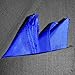 Royal Silk Fine Royal Blue 100% Silk Pocket Square Full-Sized 16