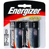 ENERGIZER 95BP-2 Long-Life Alkaline Batteries (D 2-pk)