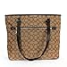 Coach Women's Otl Signature Zip Tote/Purse, Khaki Brown, One Size
