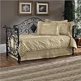 Hillsdale Mercer Metal Daybed in Antique Brown Finish with Pop-Up Trundle