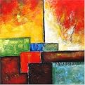 Abstract Dreaming Original Hand-Painted Oil on Canvas Wall Art - 32x32"