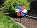 In the Breeze 6-Petal Flower Spinner, 12-Inch Patriot Fabric Flower Spinner, 2885