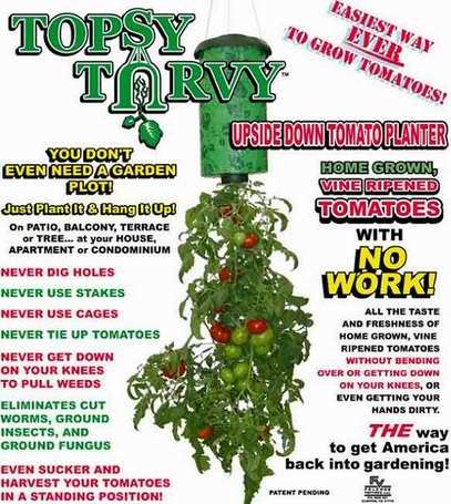 Felknor Ventures FV504C Topsy Turvy Upside-Down Hanging Tomato Planter