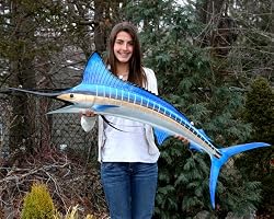 Giant Taxidermy Quality Blue Marlin Fish 58" Wall Mount
