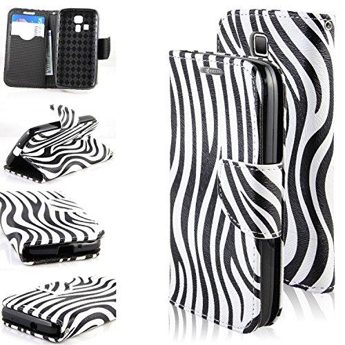 RANZ® Stylish Design Deluxe PU Leather Folio Flip Book Wallet Pouch Case Cover For Kyocera Hydro Icon C6730 Boost Mobile / Kyocera Hydro Life C6530N T-Mobile/MetroPcs (ZEBRA) with Touch Stylus RANZ® Stylish Design Deluxe PU Leather Folio Flip Book Wallet Pouch Case Cover For Kyocera Hydro Icon C6730 Boost Mobile / Kyocera Hydro Life C6530N T-Mobile/MetroPcs (ZEBRA) with Touch Stylus