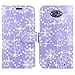 Motorola Droid Turbo / XT1254 Case - Cellularvilla Pu Leather Wallet Card Flip Open Pocket Case Cover Pouch For Motorola Droid Turbo / XT1254 (Purple Glitter)