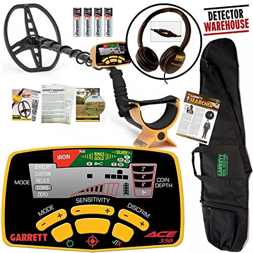 Where to buy NEW Garrett Ace 350 Metal Detector WATERPROOF Coil + Headphones and Travel Bag