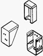 Genova Building Products DWS150 Square Stair Rail Bracket Kit