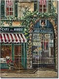 Cafe du Monde by Ginger Cook - Ceramic Tile Mural 24 x 18 Backsplash