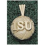 LogoArt Iowa State Cyclones 10K Gold Basketball Pendant