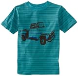 Charlie Rocket Boys 8-20 Double Color Mini Stripe Tee, Ocean, 8