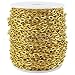 CleverDelights Cable Chain Spool - 30 Feet - Gold Color - 5x7mm Link - 10 Meters - Bulk Roll