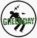 Green Day - Logo with Electrified Guy - Sticker / Decal