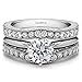 Sterling Silver Contour Ring Guard with Millgrained Edges and Filigree Cut Out Design with Cubic Zirconia (0.26 ct. tw.)