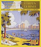 CORPUS CHRISTI TEXAS BEACH SAILBOAT TRAVEL TOURISM VINTAGE POSTER CANVAS REPRO