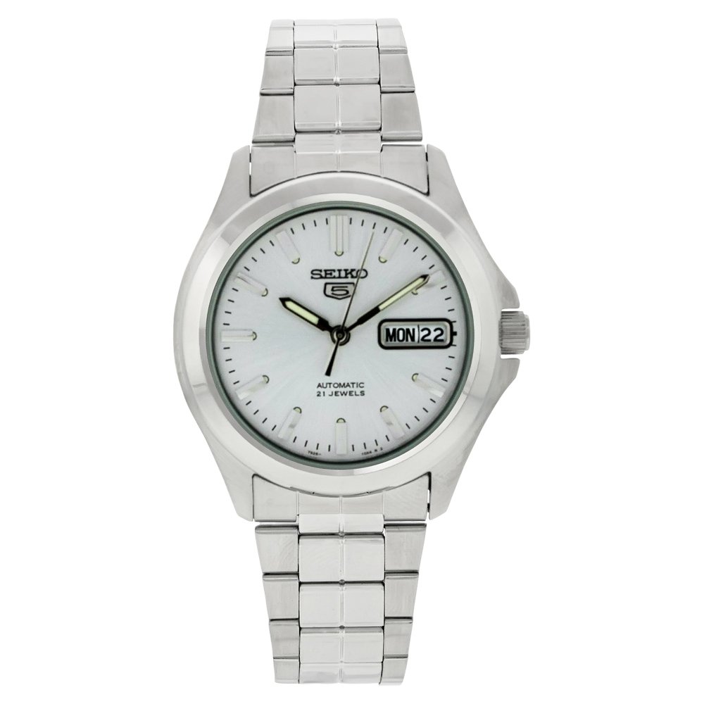 Seiko Men’s SNKK87 Two Tone Stainless Steel Analog with White Dial Watch