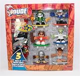 Teck Deck Dude Evolution 6 Figures + 3 Foil Packs of Trading Cards (Random Figure Sets)