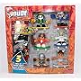 Teck Deck Dude Evolution 6 Figures + 3 Foil Packs of Trading Cards (Random Figure Sets)