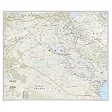 iraq classic laminated national geographic reference map