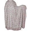 Antique Prayer Shawl Stole Wrap Dress in Pure Wool for Meditation 106 x 55 inches (psleyb193)