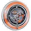 Harley-Davidson® Extreme Flames Neon Clock