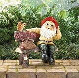 Garden Gnome Greeting Sign