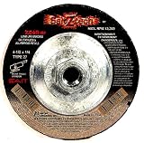 SAIT 22599 Type 27 4-Inch x 1 4-Inch x 5 8-Inch Z-Tech Z24R Zirconium Depressed Center Grinding Wheels - 25 Pack
