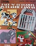 Pack N Go Puzzles in Plastic Canvas: 3 Sets (Leisure Arts Craft Leaflet #1551)