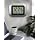 La Crosse Technology WT-8005U-S Atomic Digital Wall Clock with Indoor Temperature, Silver