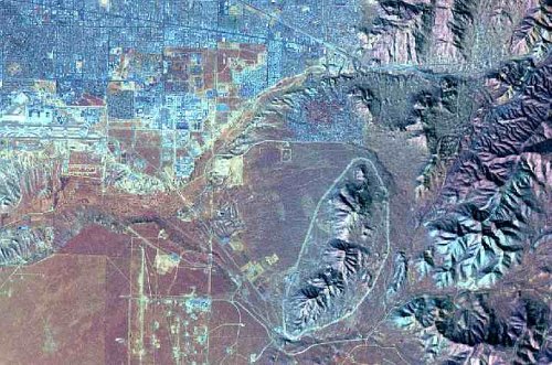 Albuquerque, New Mexico Satellite Print, 24