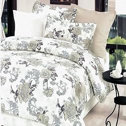 Blancho Bedding - [Ivory Rose] Luxury Comforter Set Combo 300GSM
