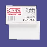 Memo Filler Sheets, Plain Rule, 500 Sheets/Pack, 3'x5',White