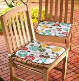Cottage Floral Decor Tie Back Chair Cushions 2Pc By Collections Etc