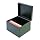 STEELMASTER Steel Card File Box, Fits 6 x 9 Index Cards, 900 Card Capacity, 9 x 7 x 8.5 Inches, Black (263869BLA)
