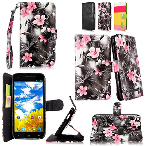 Cellularvilla Wallet Case for BLU Studio 5.5 D610a Pu Leather Wallet Card Flip Open Pocket Case Cover Pouch