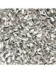 Art and Craft Supply: Silver Solder Ultra Tiny Precut Pieces 0.5mm X 1mm X .25mm "Medium " Density Chip (Qty=1500) - uGems