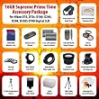 16GB Supreme Prime Time Acessory Package For The NIKON D70, D70s, D100, D200, D300, D300S D700 Digital Slr Kit Includes 16Gb High Speed Memory Card, 2 Extended Life Batteries, Rapid AC/DC Charger, Digital Flash, Professional Wide Angle Lens, 2X Telephoto Lens, Filter Kit, 4 Piece Close Up Lens Kit, Flower Lens Hood, Deluxe Carrying Case, 72 Inch Professional tripod, Professional SLR Hand Strap, Flash Diffuser, + More All Lenses Will Attach to Any of the Following Nikon Lenses (18-200mm, 24-120mm, 135mm, 180mm, 24-85mm)