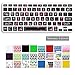 DHZ Rose Hear with Big Font Black Keyboard Cover Skin for MacBook Air 13 and MacBook Pro 13