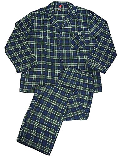 Hanes - Mens Long Sleeve Flannel Pajamas